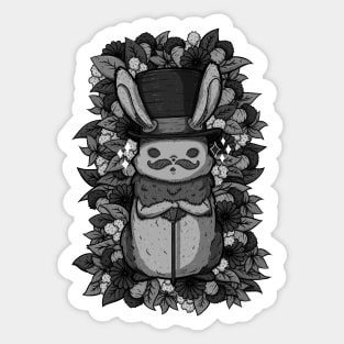 Top Hat Bunny Sticker